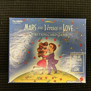 Mattel Mars and Venus in Love Question Card Game